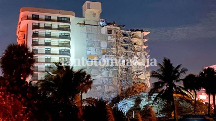 Se derrumbó un edificio en Miami