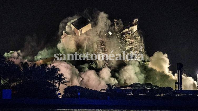 Demolieron lo que quedaba del edificio en Florida