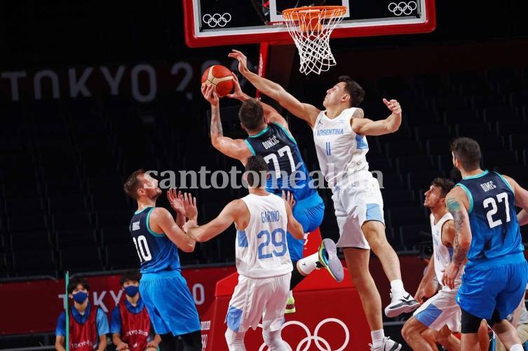 Con un Luka Doncic magistral, Eslovenia le ganó a Argentina en el debut del básquet en los Juegos Olímpicos