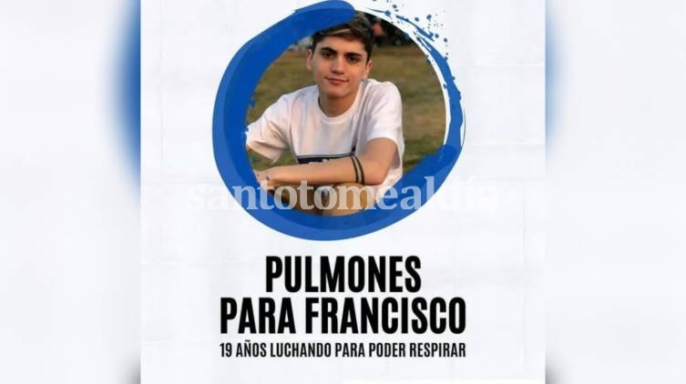 Francisco Burlando está internado en estado crítico y necesita un trasplante bipulmonar.