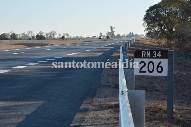 Vialidad Nacional habilita otro tramo de autopista en la Ruta Nacional 34