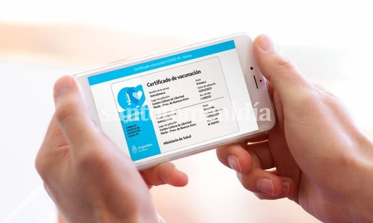La credencial digital Mi Argentina será el documento oficial de vacunación para presentar en el exterior