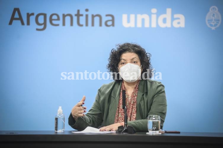 La ministra Carla Vizzotti aseguró que hubo una disminución general del número de casos, internaciones y fallecimientos, con menos del 5 por ciento de detección de casos de transmisión local de variante Delta.