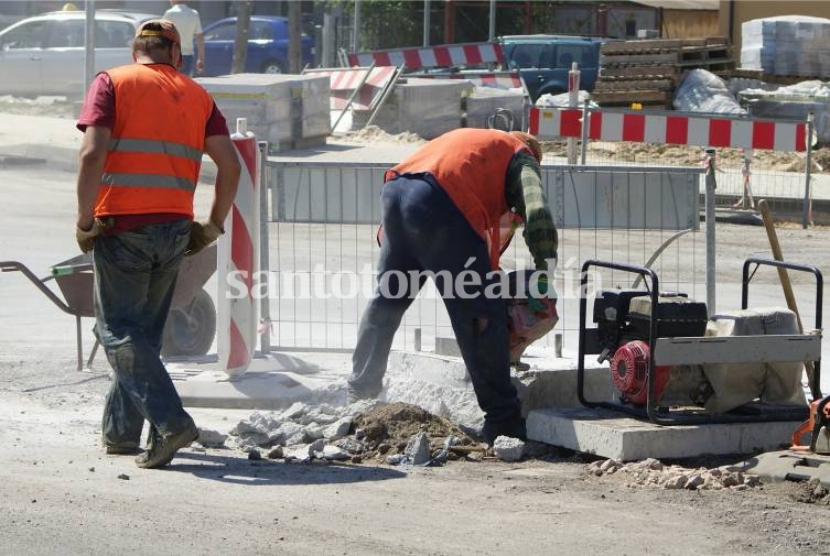 La construcción tuvo que ver en el descenso de la desocupación. 