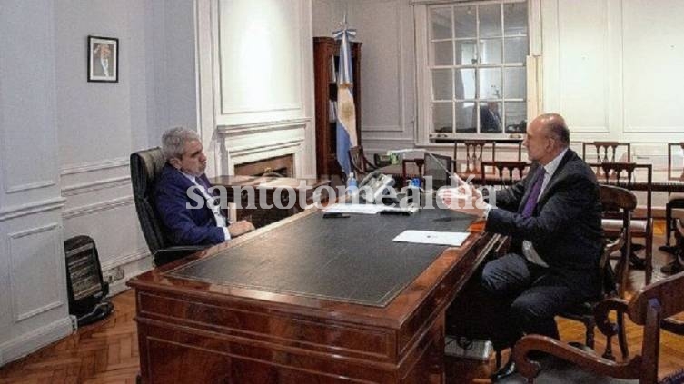 Omar Perotti se reúne con Aníbal Fernández y hay expectativas por los anuncios sobre seguridad