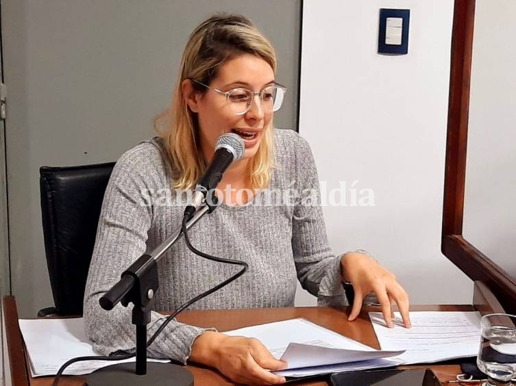 Florencia González, concejal de Juntos por el Cambio. 