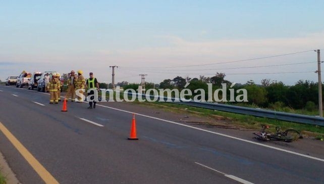 Falleció un ciclista en un accidente ocurrido a la altura del kilómetro 6 de la Ruta 19