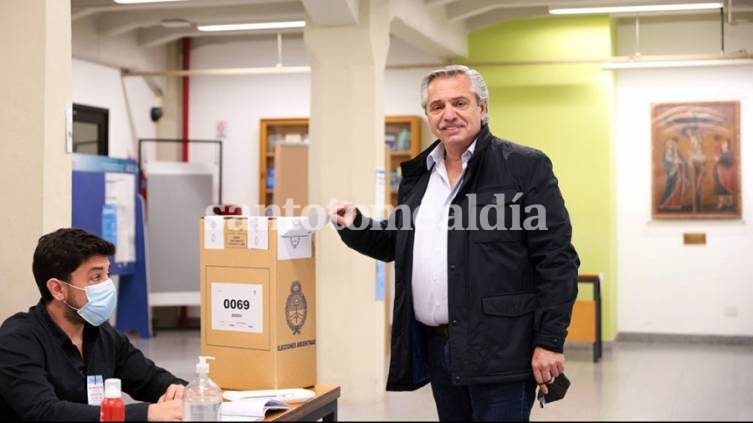 Fernández pidió a los argentinos que concurran a votar. (Foto: Télam)