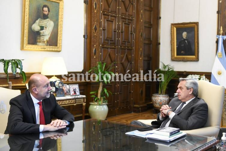 El gobernador Perotti se reunió con el presidente Alberto Fernández