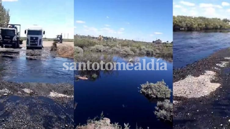 Catástrofe ambiental: Se produjo un derrame de petróleo de grandes dimensiones en Río Negro