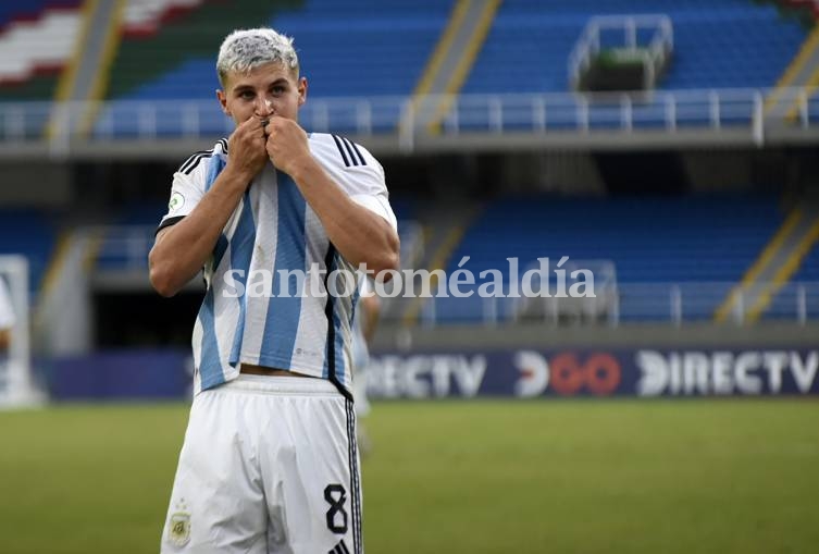 Gino Infantino marcó el gol del triunfo. (Foto: Argentina)