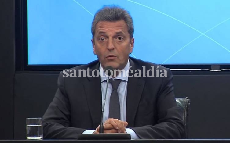 El ministro de Economía, Sergio Massa.