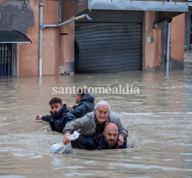 Las devastadoras inundaciones asolaron la región de Emilia-Romaña, en el norte de Italia.