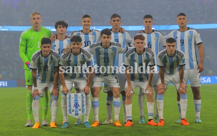 El equipo del debut en el Mundial Sub 20. (Foto: @Argentina)