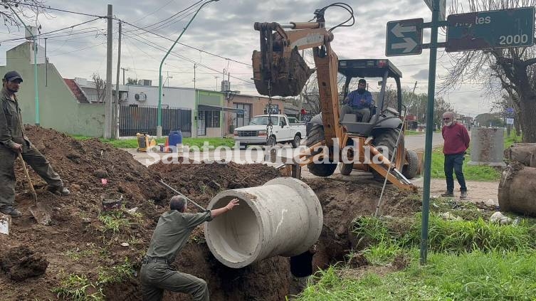 Por obras de desagües pluviales, este martes se restringirá el servicio de agua potable en Zazpe y General Paz