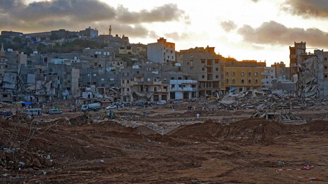 La tormenta Daniel golpeó la ciudad de Derna, de unos 100.000 habitantes. (Foto: AFP)
