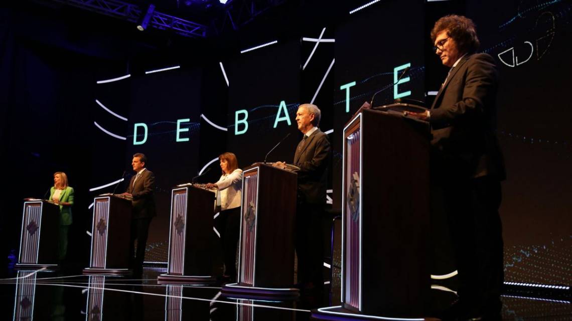 Con cruces, chicanas y propuestas, concluyó el primer debate presidencial. (Foto: Télam)