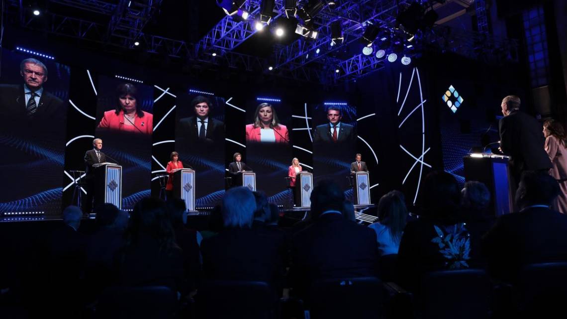Con algunos cruces tensos finalizó el segundo debate presidencial 2023. (Foto: Télam)
