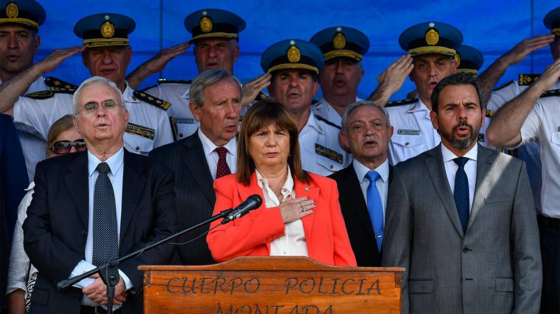 La ministra de Seguridad, Patricia Bullrich.