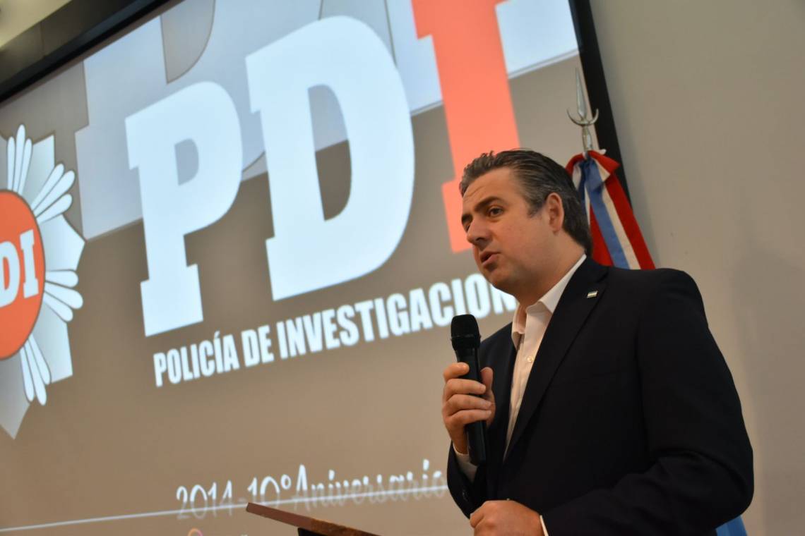 Pablo Cococcioni, en el acto de conmemoración del décimo aniversario de la creación de  la PDI. (Foto: GSF)