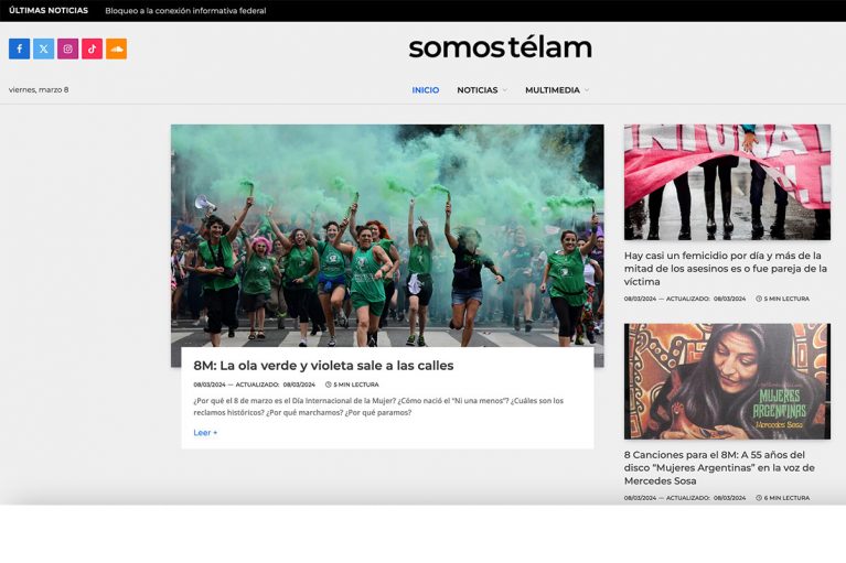 Télam sigue informando: se puso en marcha el portal SomosTélam