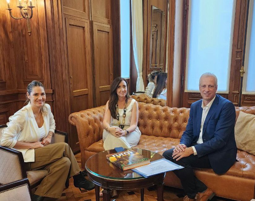 Dionisio Scarpin se reunió con la vicepresidenta de la Nación