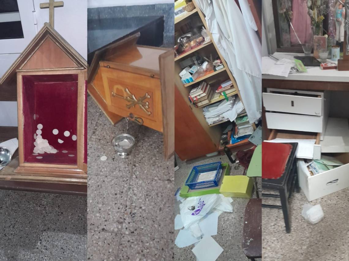 Inseguridad y vandalismo: robaron en la Capilla de la Escuela Nuestra Señora de La Paz y destrozaron el Sagrario