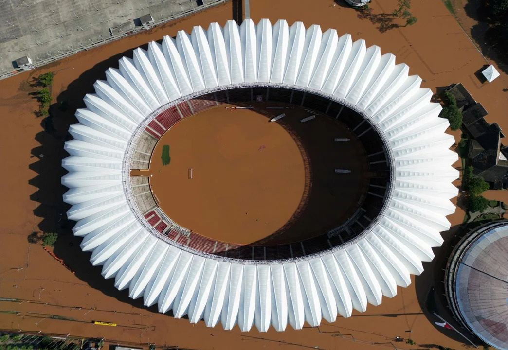 Impactante vista del estadio de Internacional de Porto Alegre. (Foto: Reuters)