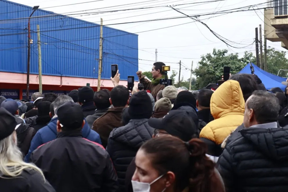 Se abrió el diálogo y se acerca la posibilidad de un acuerdo para destrabar la protesta de la policía. (Foto: El Territorio)