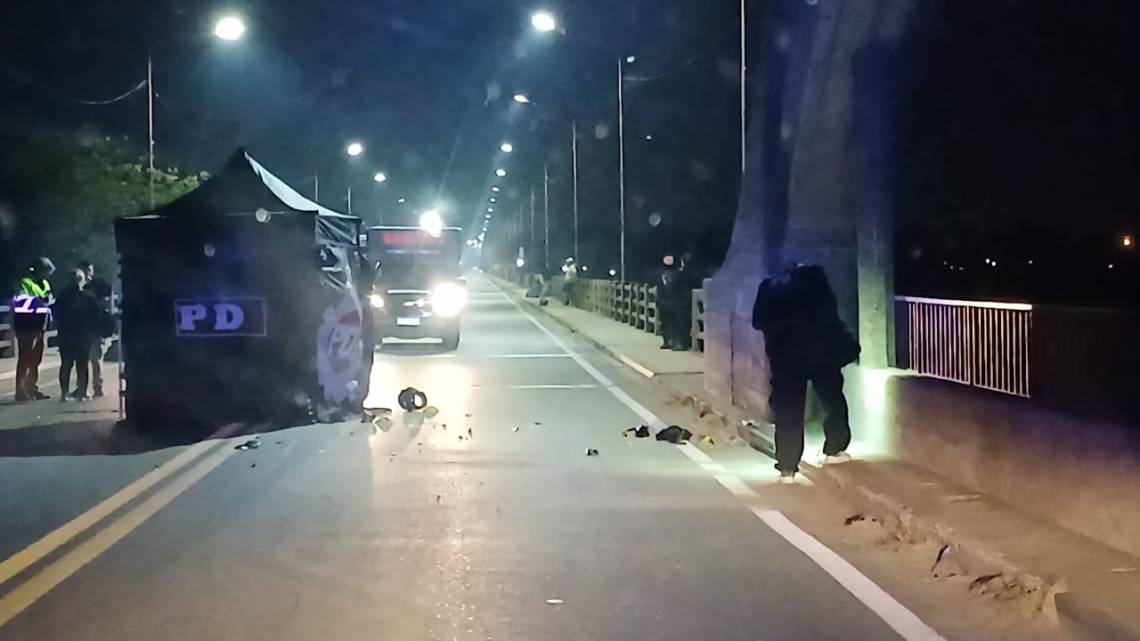 Otro accidente trágico en el puente Carretero.