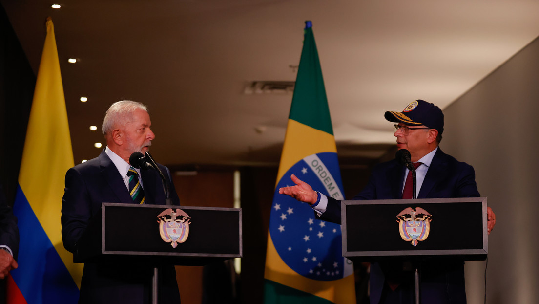 Los presidentes de Brasil, Luiz Inácio Lula da Silva, y de Colombia, Gustavo Petro. (Juancho Torres / Gettyimages.ru)