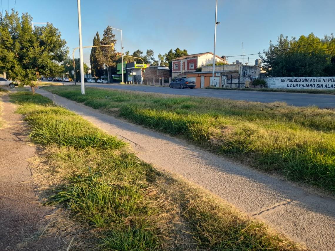 En inmediaciones de calle Azcuénaga, uno de los pocos tramos con el sendero en condiciones aceptables. (Foto: STD)