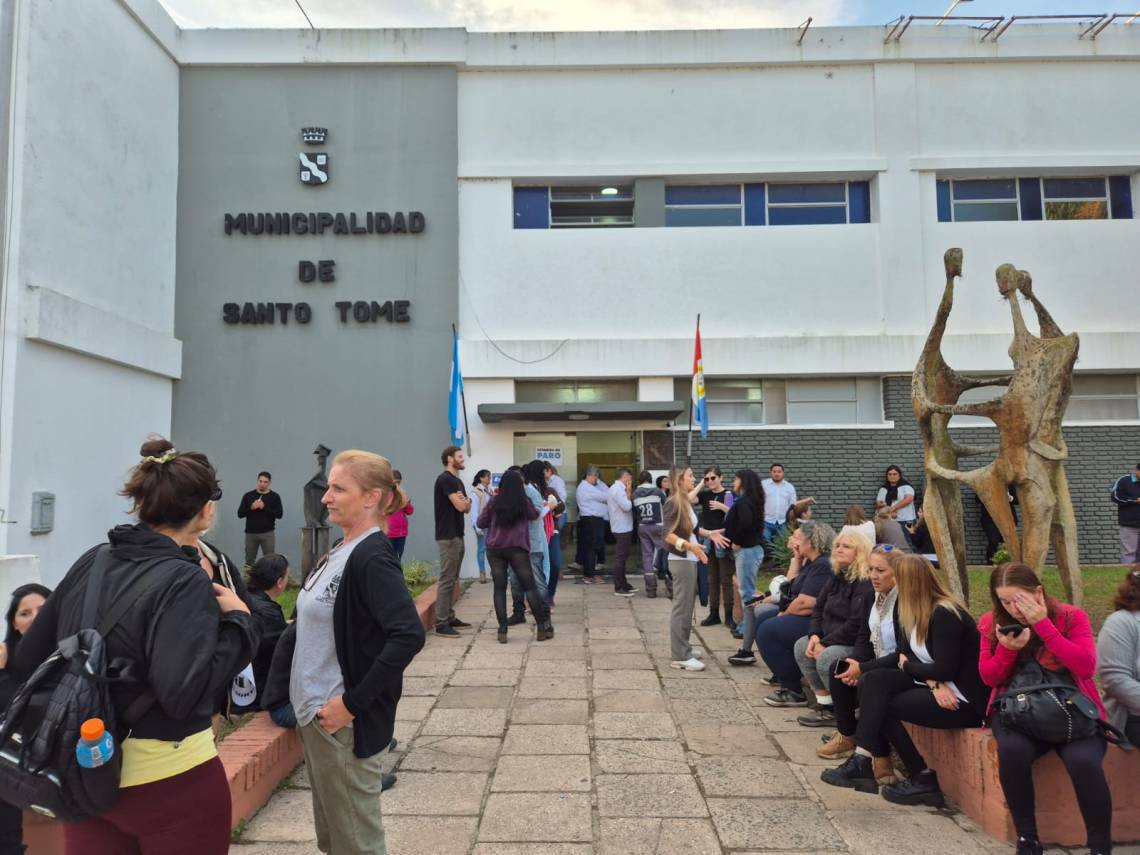 Nueva jornada de paro en la Municipalidad. (Foto: STD)