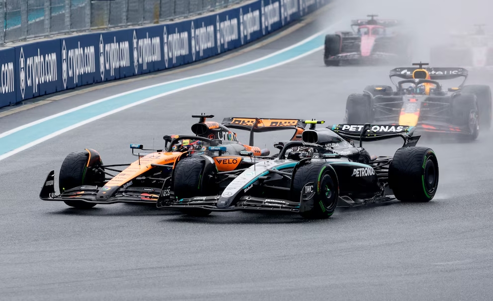 En una carrera repleta de accidentes, Lando Norris se quedó con el triunfo en la Sprint del Gran Premio de Miami de Fórmula 1