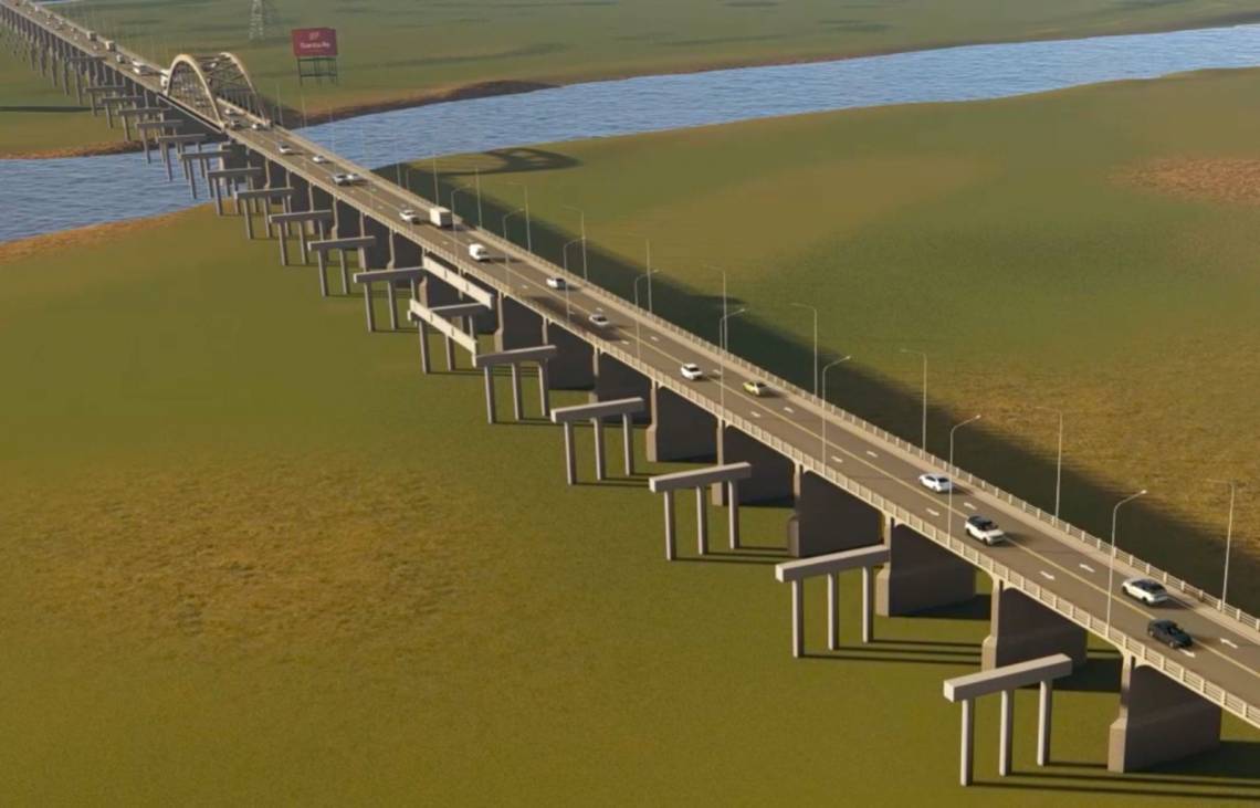 Nuevo puente: cómo es el proceso en tres etapas para instalar los pilotes