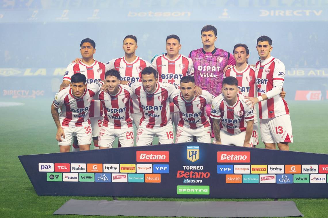 El once de Unión que jugó ante Boca. Pardo no estará más en el Tatengue. (Foto: Club A. Unión)
