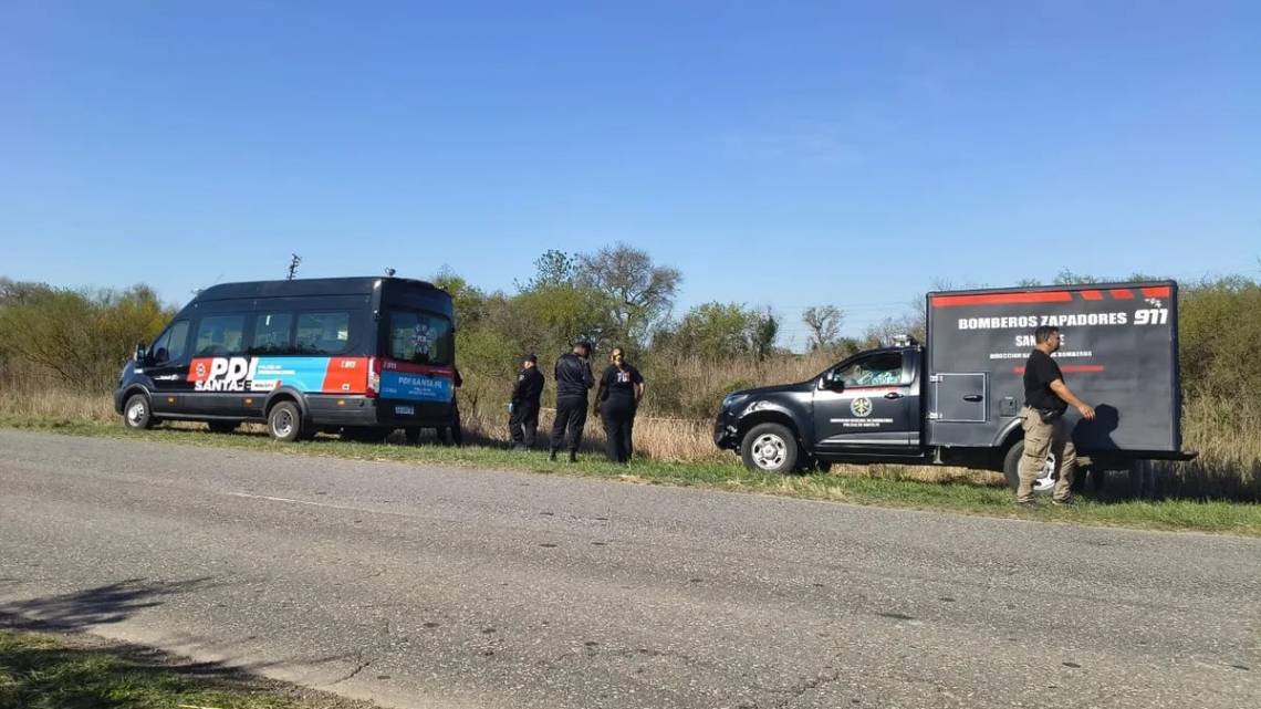 La policía realizó rastrillajes en Laguna Paiva y dio con el paradero de Damián Strada.