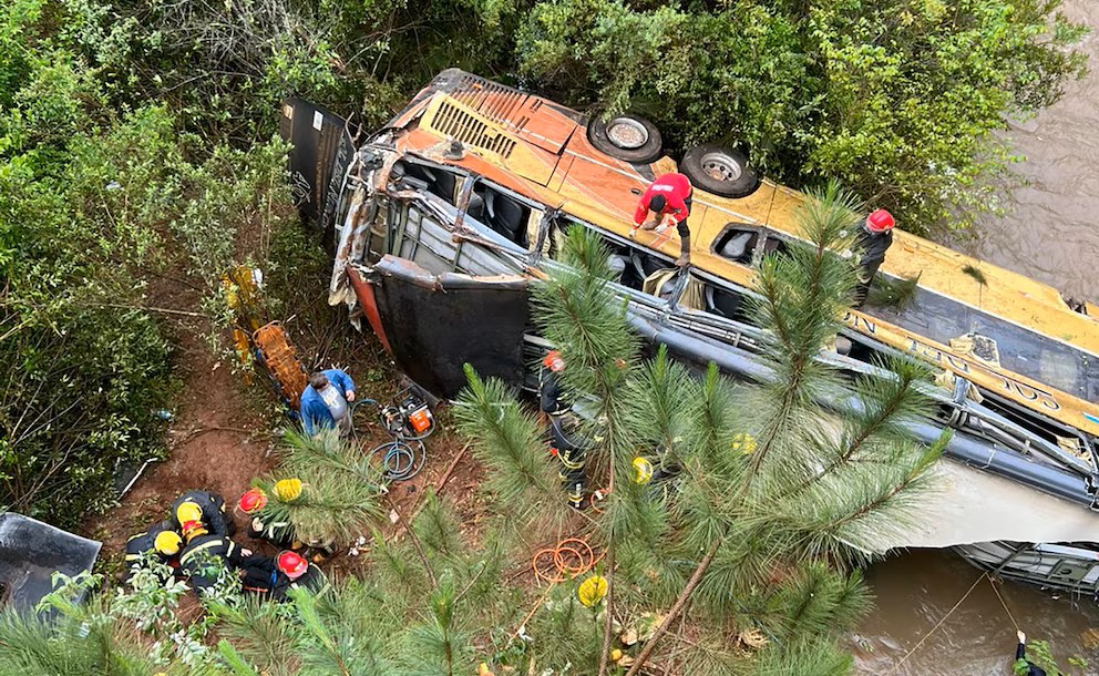 Tragedia en Misiones: 9 muertos y 29 heridos al caer un colectivo a un arroyo