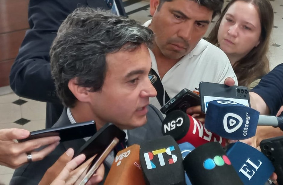 El fiscal Francisco Cecchini dialogó con la prensa tras las audiencias realizadas en el marco de la investigación por el crimen de Jeremías Monzón.