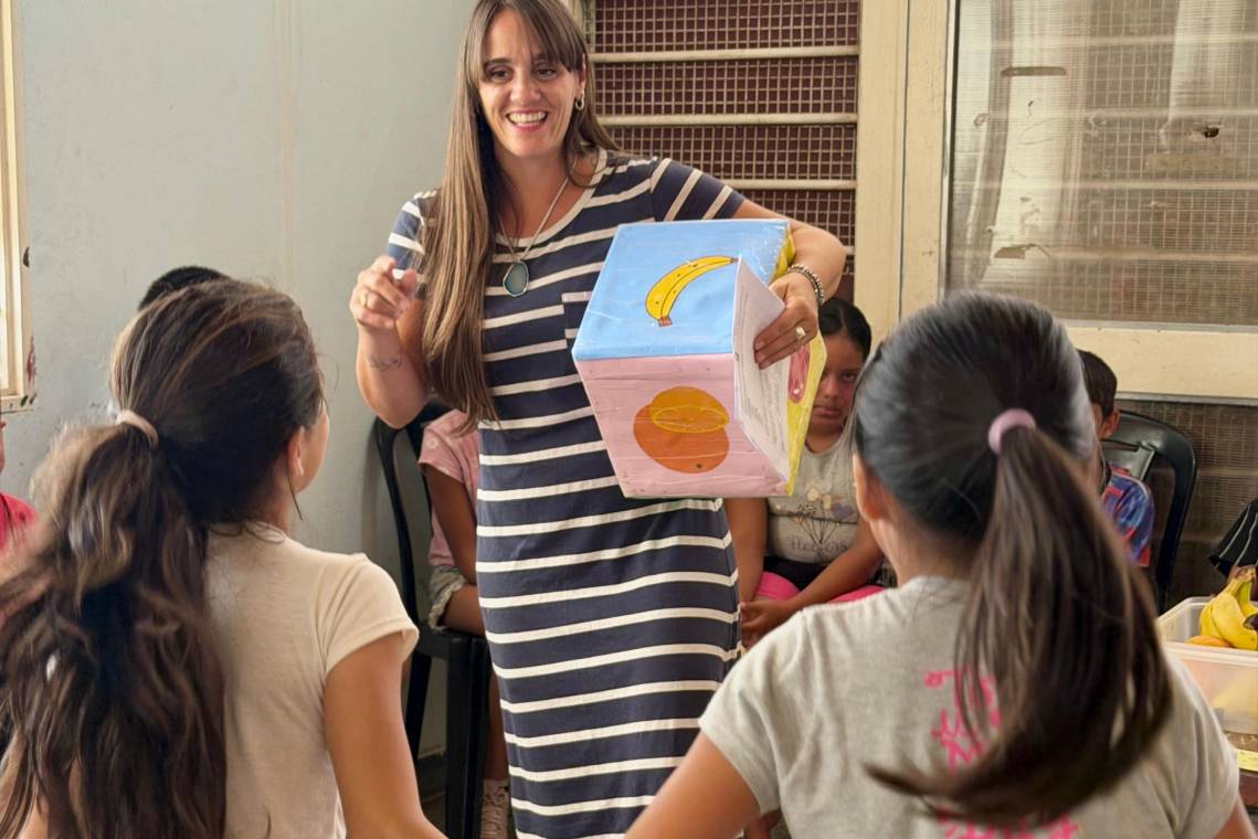 Con juegos y actividades, impulsaron hábitos de alimentación saludable en El Chaparral