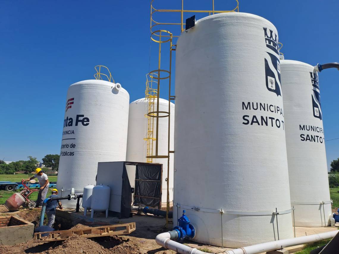 El Municipio informó avances en la nueva cisterna Luján Oeste