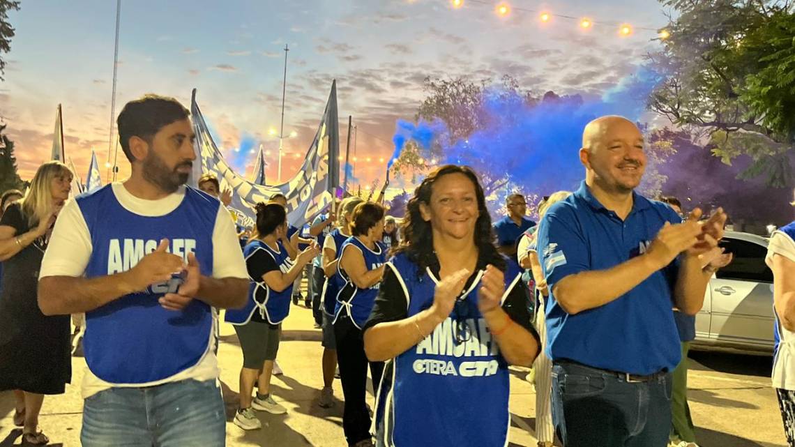 AMSAFE realizó movilizaciones en distintos puntos de la provincia.