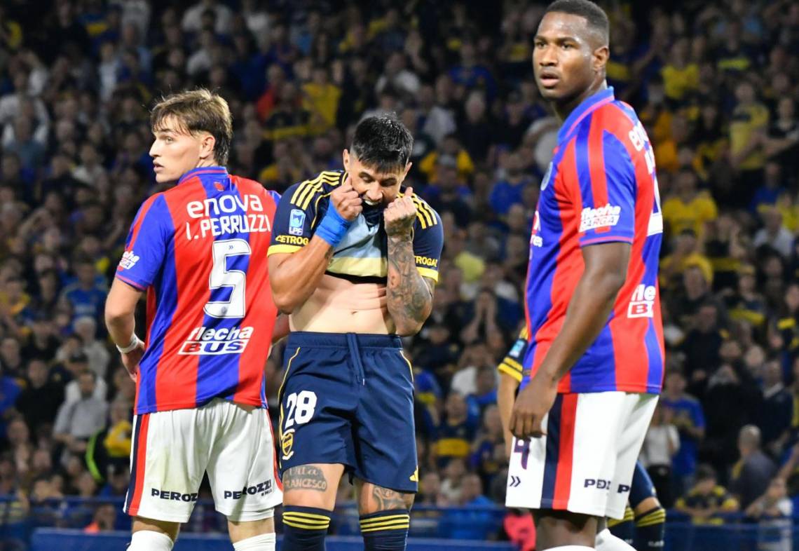 Boca empató con San Lorenzo y volvió a quedar en deuda en un clásico en La Bombonera