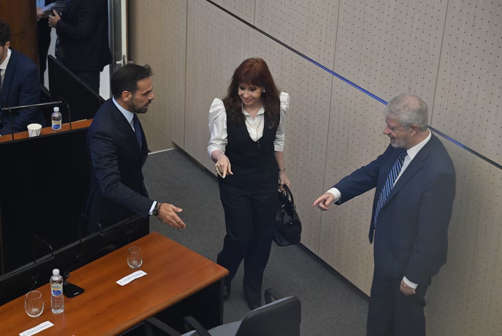 Cristina Kirchner declaró en la causa Cuadernos y no aceptó preguntas. (Foto: Infobae)