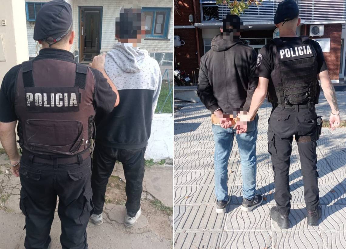 Dos detenidos en la vía pública que tenían pedido de captura por parte de la Justicia.