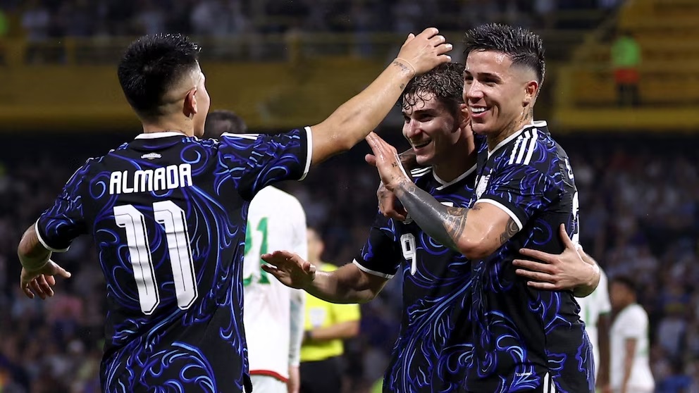 Lo mejor del equipo argentino se vio en la primera mitad, cuando llegaron los dos goles.