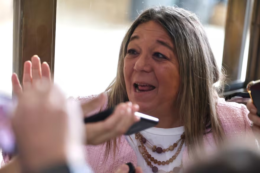 Adriana Mónica Nechevenko, la escribana de Adorni,  volvió a declarar en Comodoro Py. (Foto: La Nación)