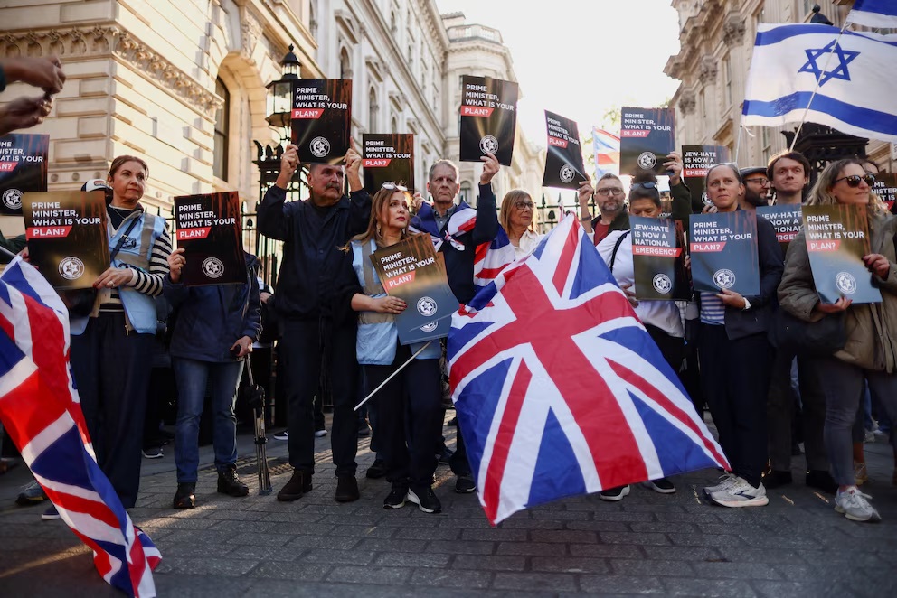 En Londres tuvo lugar una marcha contra los ataques antisemitas.