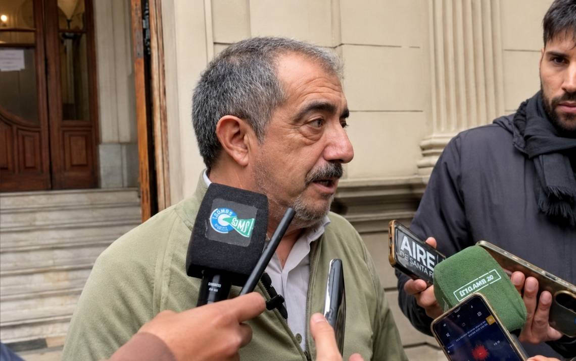 Juan Medina, titular de ASOEM, cuestionó la postura del intendente de Sauce Viejo. (Foto: STD)