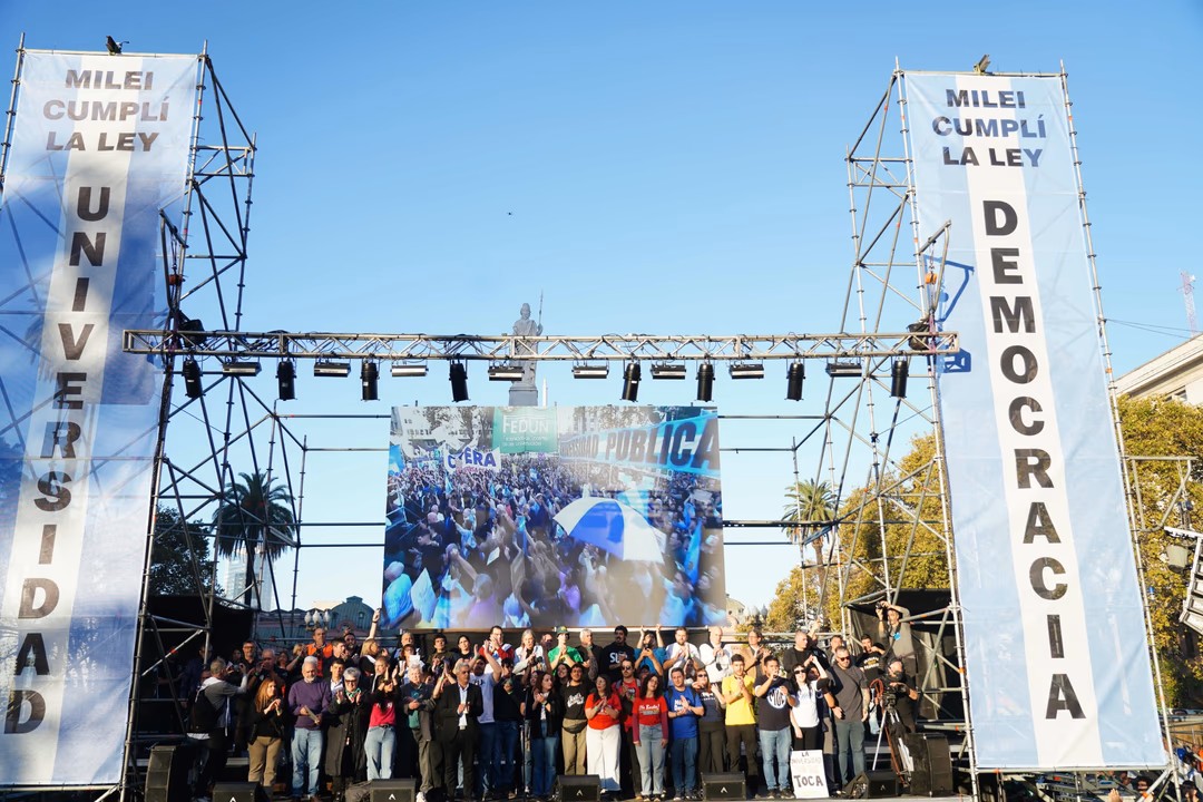 Se llevará a cabo una jornada educativa frente a Tribunales para “defender” el sistema universitario nacional, bajo el lema “señores jueces, que Milei cumpla la Ley”.